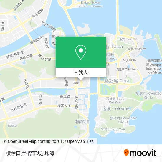 横琴口岸-停车场地图