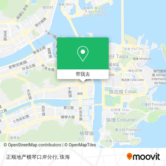正顺地产横琴口岸分行地图