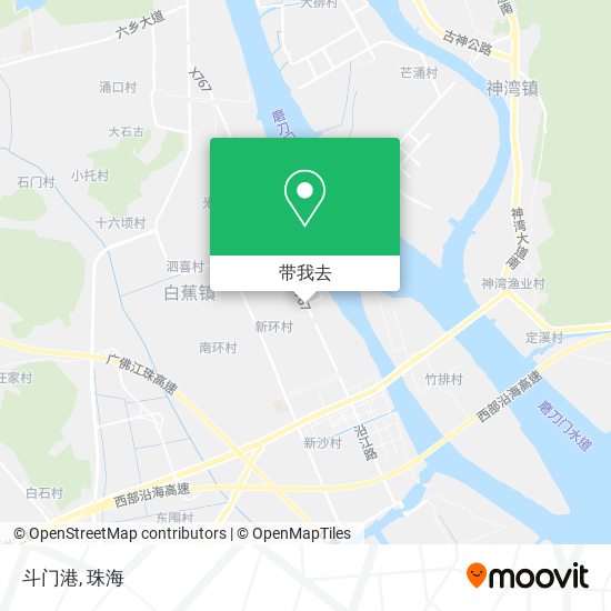 斗门港地图