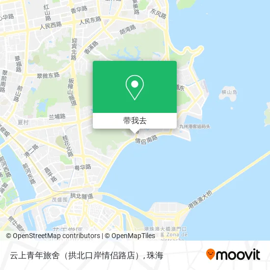 云上青年旅舍（拱北口岸情侣路店）地图