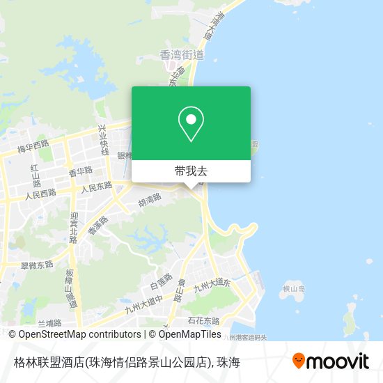 格林联盟酒店(珠海情侣路景山公园店)地图