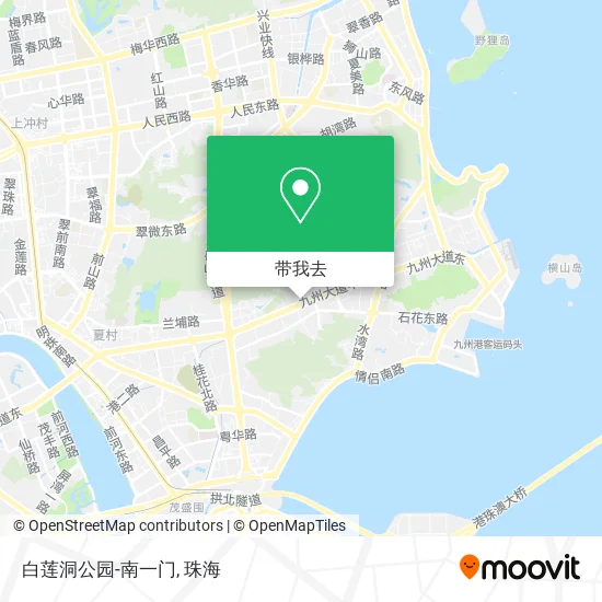 白莲洞公园-南一门地图