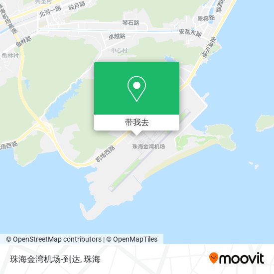 珠海金湾机场-到达地图