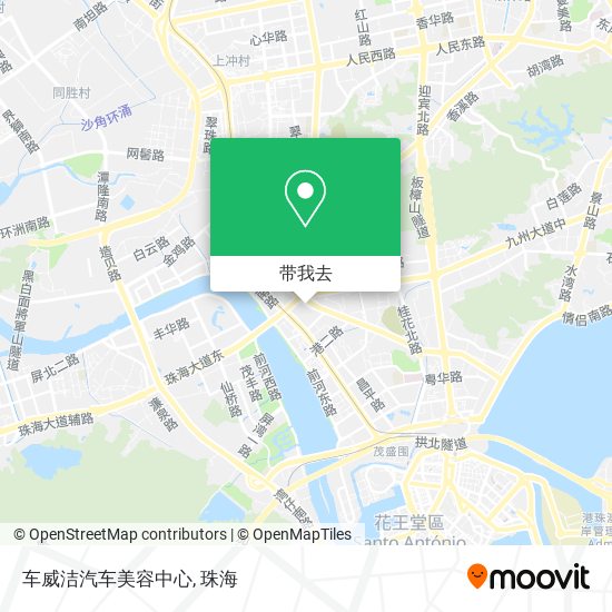 车威洁汽车美容中心地图