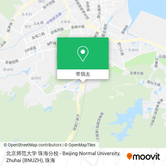 北京师范大学 珠海分校 - Beijing Normal University, Zhuhai (BNUZH)地图