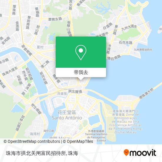 珠海市拱北关闸富民招待所地图