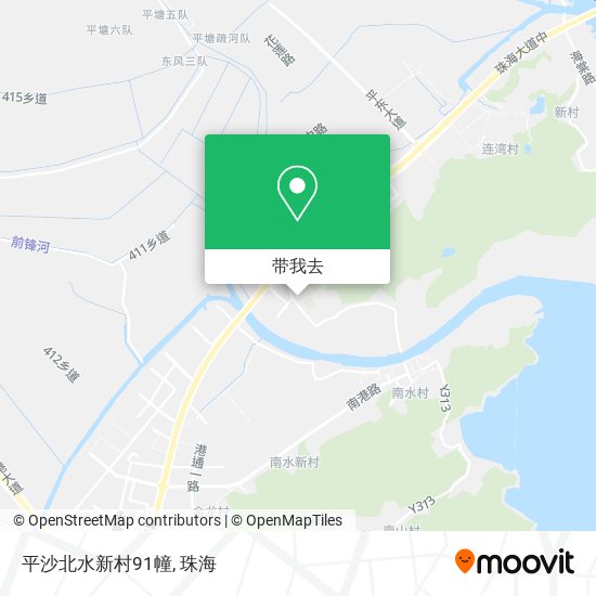 平沙北水新村91幢地图