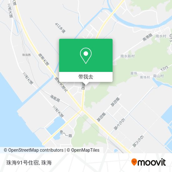 珠海91号住宿地图