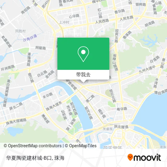 华夏陶瓷建材城-B口地图