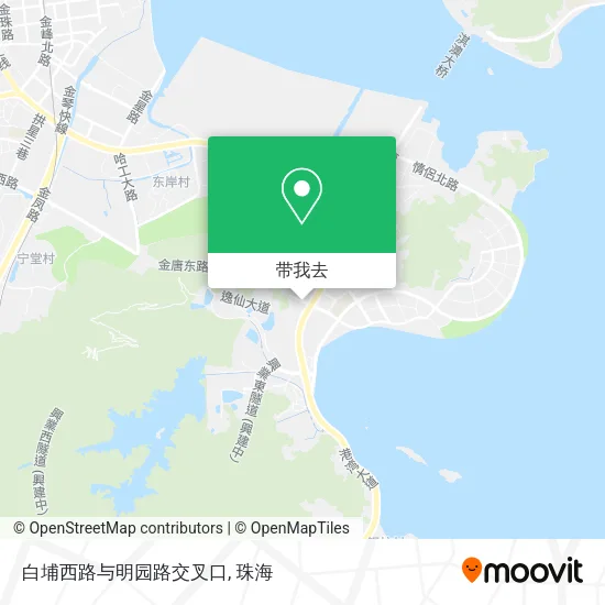 白埔西路与明园路交叉口地图