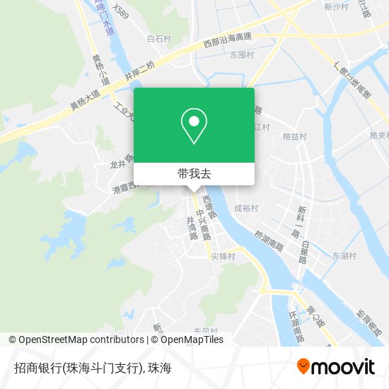招商银行(珠海斗门支行)地图