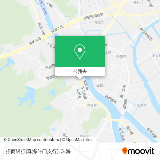 招商银行(珠海斗门支行)地图