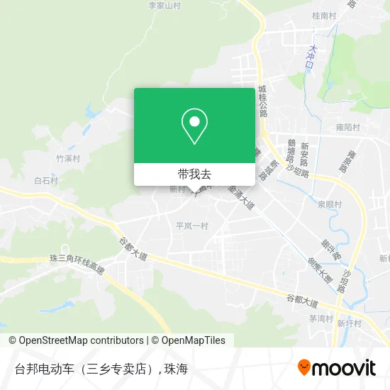 台邦电动车（三乡专卖店）地图