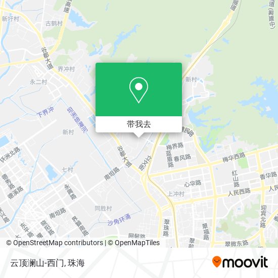 云顶澜山-西门地图