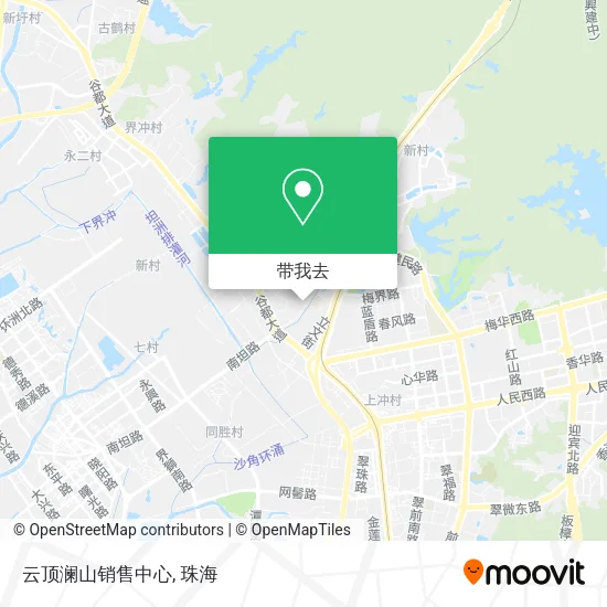 云顶澜山销售中心地图
