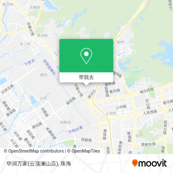 华润万家(云顶澜山店)地图