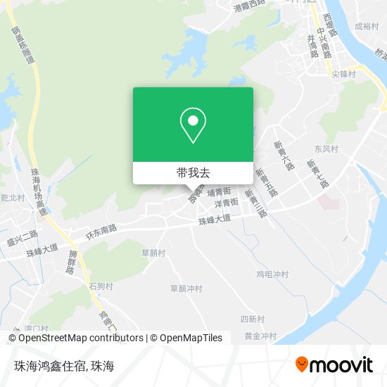 珠海鸿鑫住宿地图