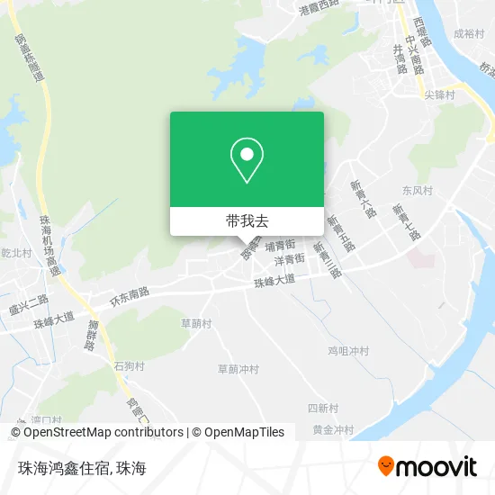 珠海鸿鑫住宿地图