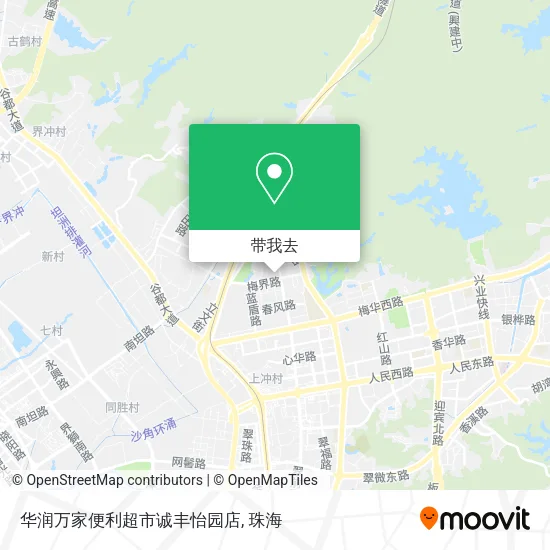 华润万家便利超市诚丰怡园店地图