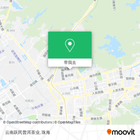 云南跃民普洱茶业地图