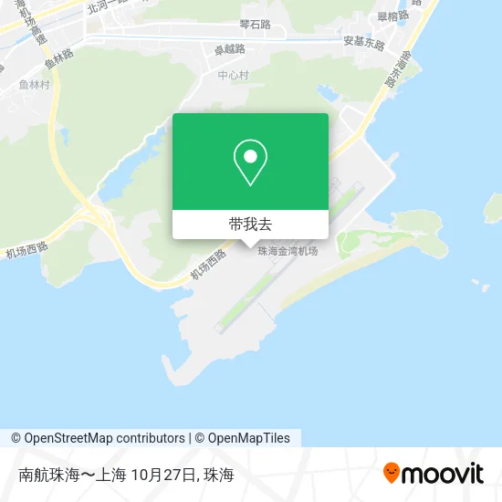 南航珠海〜上海 10月27日地图