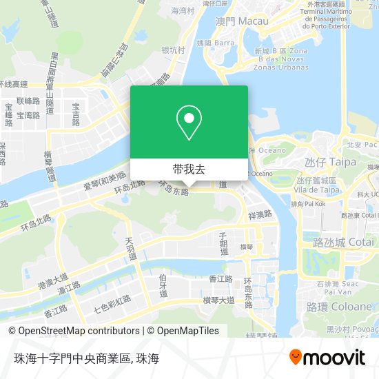 珠海十字門中央商業區地图