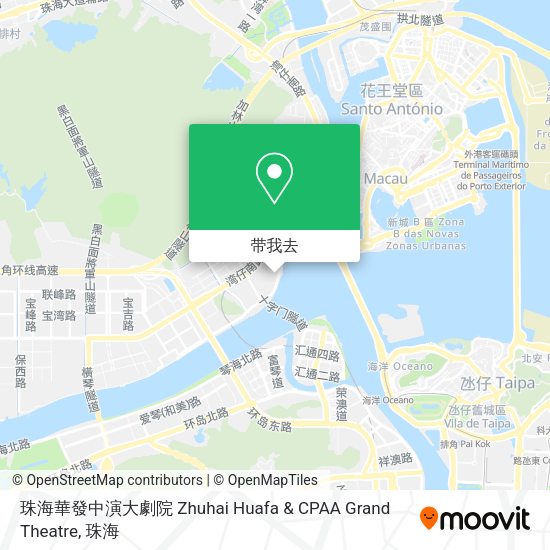 珠海華發中演大劇院 Zhuhai Huafa & CPAA Grand Theatre地图