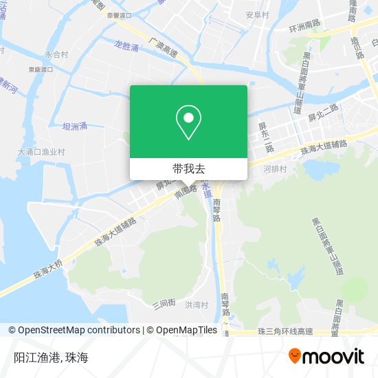 阳江渔港地图