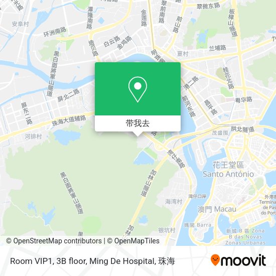 Room VIP1, 3B floor, Ming De Hospital地图