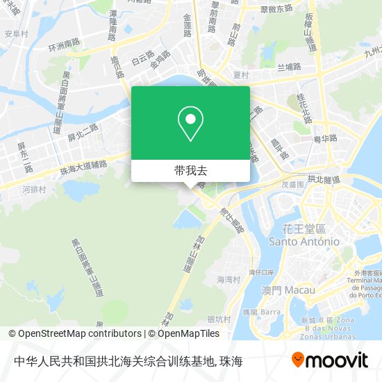 中华人民共和国拱北海关综合训练基地地图