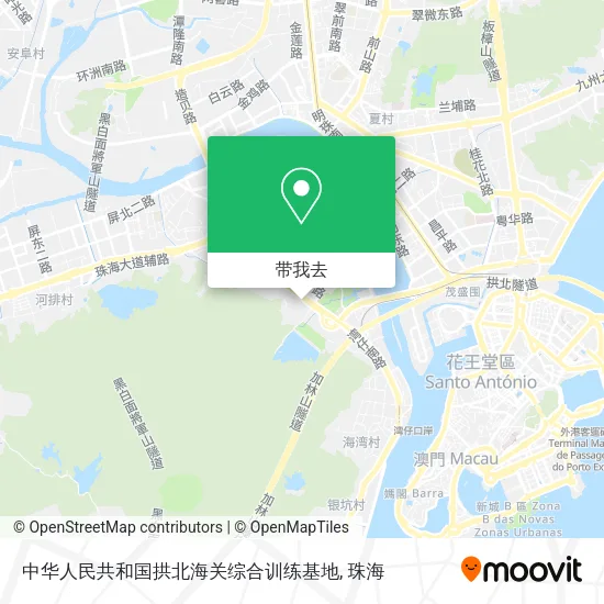 中华人民共和国拱北海关综合训练基地地图