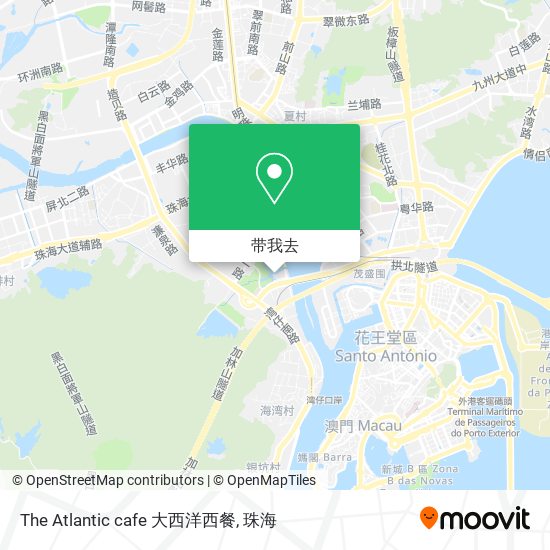 The Atlantic cafe 大西洋西餐地图