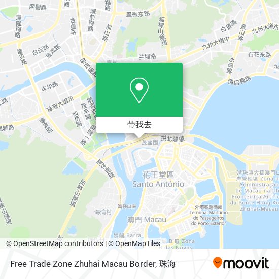 Free Trade Zone Zhuhai Macau Border地图