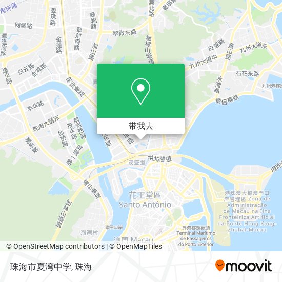 珠海市夏湾中学地图