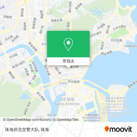 珠海拱北交警大队地图