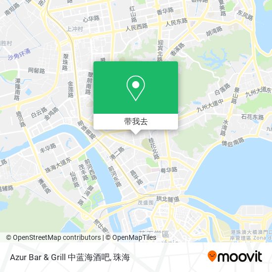 Azur Bar & Grill 中蓝海酒吧地图