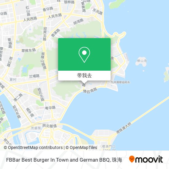 FBBar Best Burger In Town and German BBQ地图