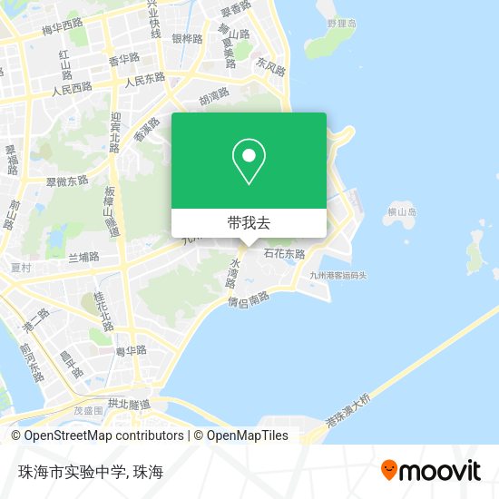 珠海市实验中学地图