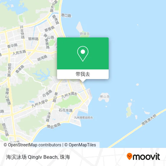 海滨泳场 Qinglv Beach地图