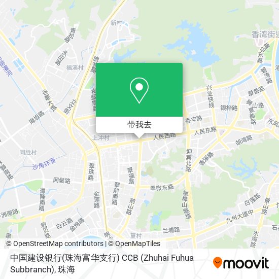 中国建设银行(珠海富华支行) CCB (Zhuhai Fuhua Subbranch)地图