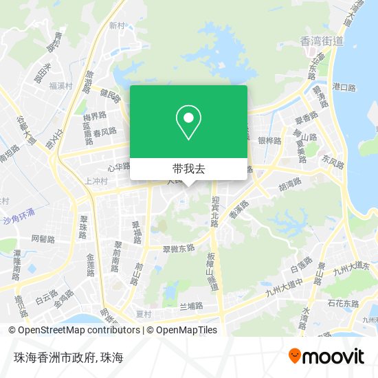 珠海香洲市政府地图