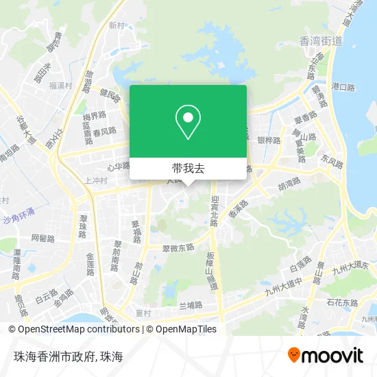 珠海香洲市政府地图