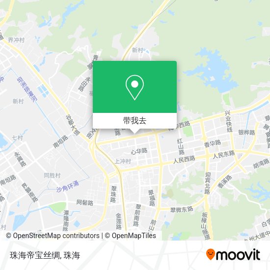 珠海帝宝丝绸地图