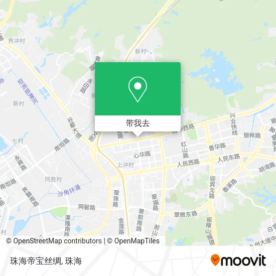 珠海帝宝丝绸地图