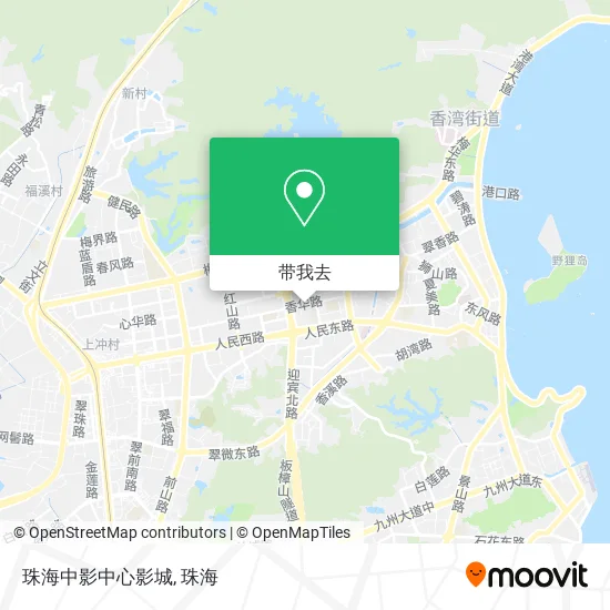 珠海中影中心影城地图