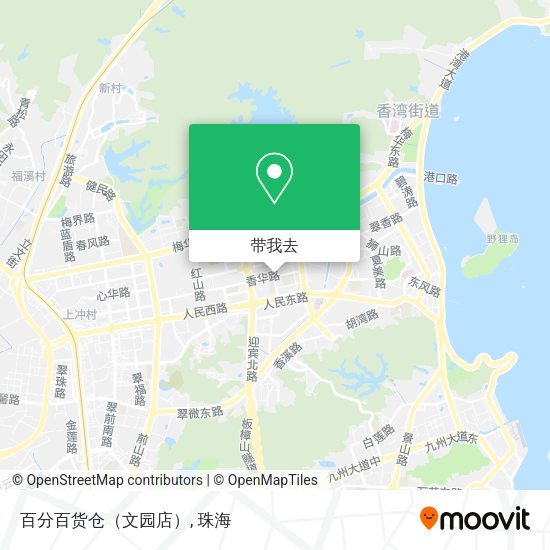 百分百货仓（文园店）地图