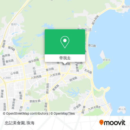 忠記美食園地图