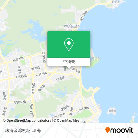 珠海金湾机场地图