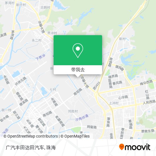 广汽丰田达田汽车地图