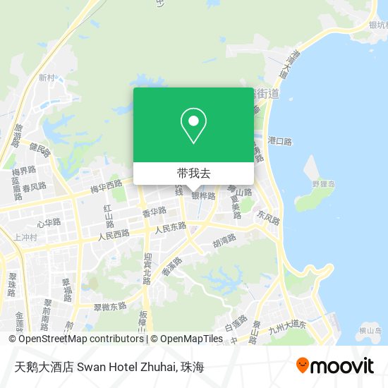 天鹅大酒店 Swan Hotel Zhuhai地图